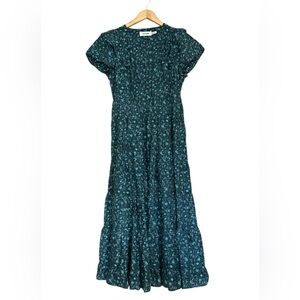 CEFINN Sawyer Tiered Floral Cotton Midi Boho Cottagecore dress Size 10